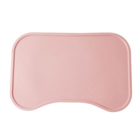 Dog Food Mat For Floors Waterproof,Thicker Cat Food Mat Non-Slip,Dog Bowl Mats For Food And Water,Pet Feeding Mat Silicone,Raised Edges To Prevent Tra (Color: Pink)